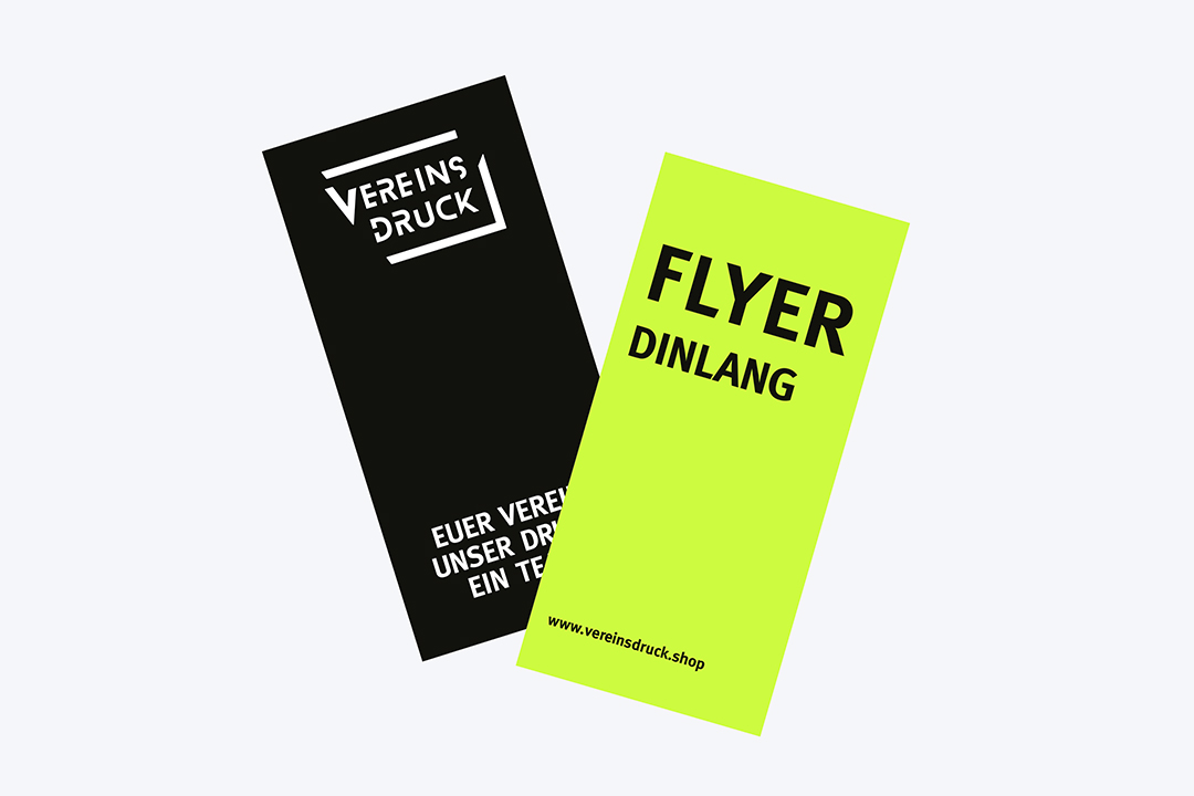 Flyer (DIN Lang, 2 Seiten, 170 g/qm)